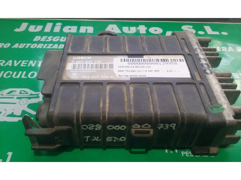 Recambio de centralita motor uce para seat toledo (1l) 1.8 cat (rp) referencia OEM IAM 443907403G 0280000739 BOSCH