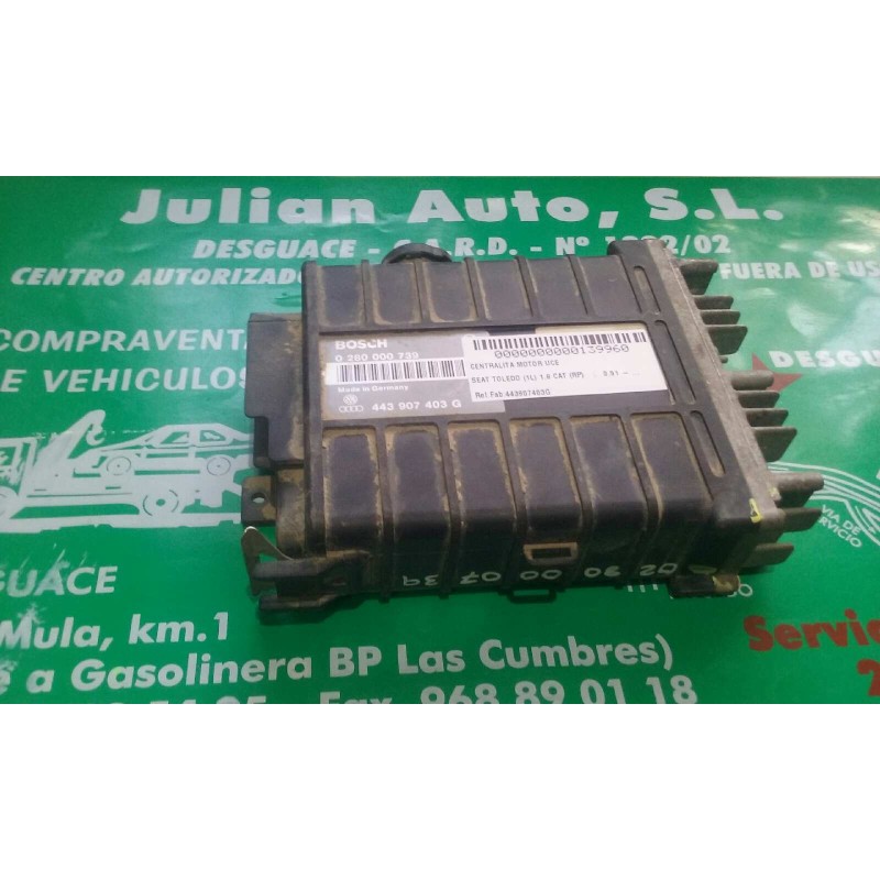 Recambio de centralita motor uce para seat toledo (1l) 1.8 cat (rp) referencia OEM IAM 443907403G 0280000739 BOSCH