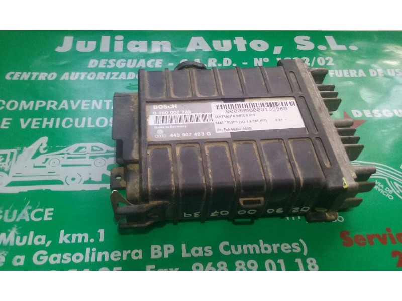 Recambio de centralita motor uce para seat toledo (1l) 1.8 cat (rp) referencia OEM IAM 443907403G 0280000739 BOSCH