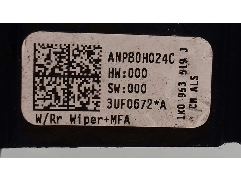 Recambio de mando limpia para seat altea (5p1) 1.2 tsi referencia OEM IAM 1K0953519J  