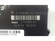 Recambio de modulo electronico para mercedes-benz clase clk (w209) coupe 320 cdi (209.320) referencia OEM IAM A2098205226[02] 37 2