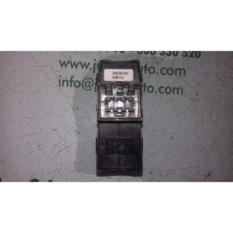 Recambio de mando elevalunas delantero derecho para volvo s40 berlina 1.9 d+ (85kw) referencia OEM IAM 30638702 03W155 4 + 4 PIN