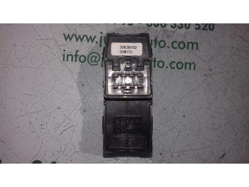 Recambio de mando elevalunas delantero derecho para volvo s40 berlina 1.9 d+ (85kw) referencia OEM IAM 30638702 03W155 4 + 4 PIN