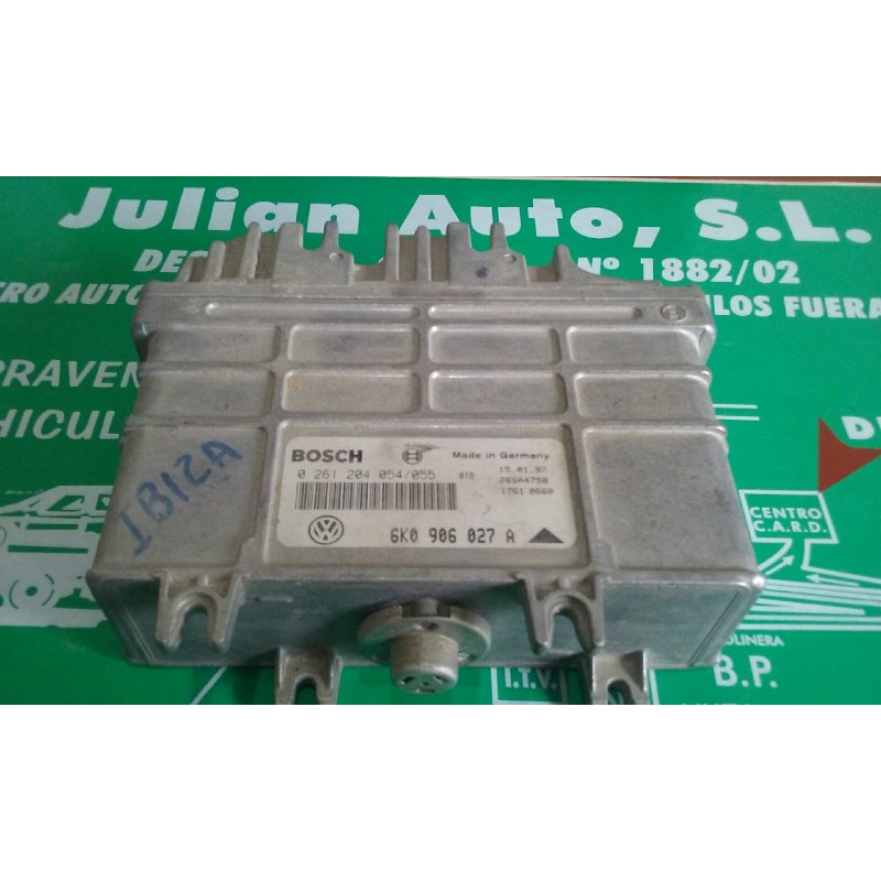 Recambio de centralita motor uce para seat ibiza (6k) 1.4 referencia OEM IAM 6K0906027A 0261204054 / 055 BOSCH