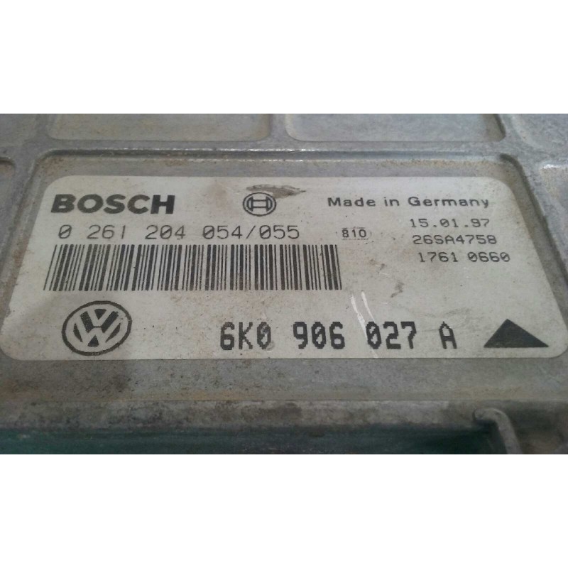 Recambio de centralita motor uce para seat ibiza (6k) 1.4 referencia OEM IAM 6K0906027A 0261204054 / 055 BOSCH