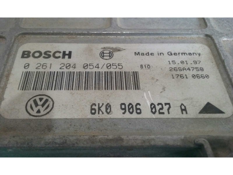 Recambio de centralita motor uce para seat ibiza (6k) 1.4 referencia OEM IAM 6K0906027A 0261204054 / 055 BOSCH