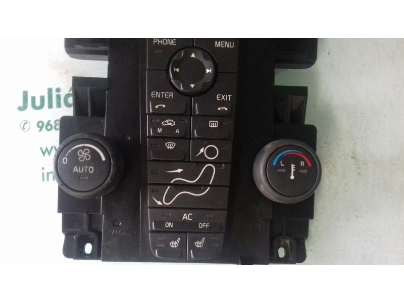 Recambio de mando climatizador para volvo s40 berlina 2.4 kinetic referencia OEM IAM 30737670 05W301 PBTGF5