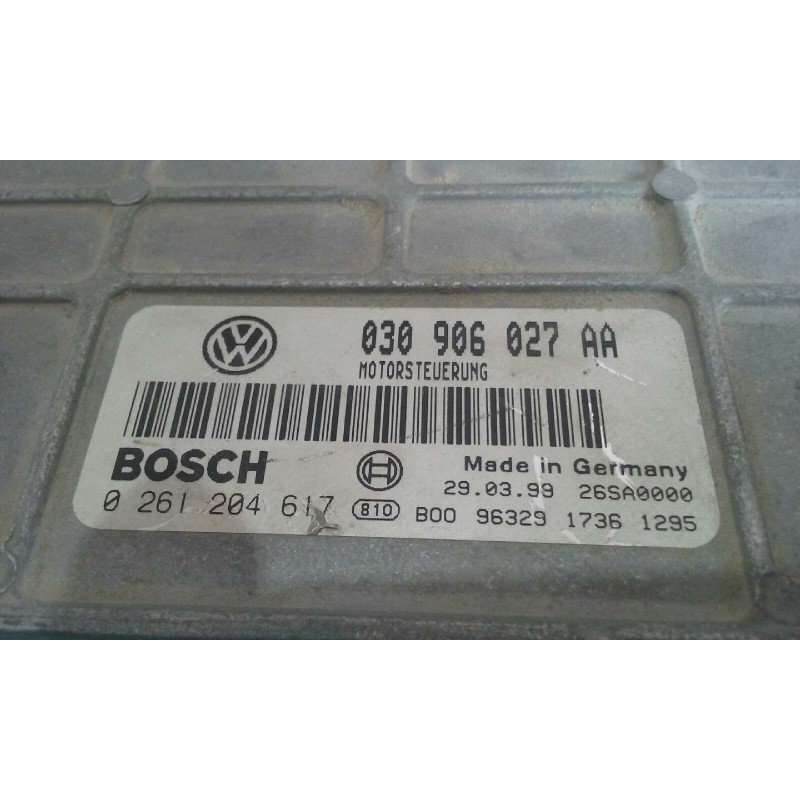 Recambio de centralita motor uce para volkswagen polo berlina (6n1) 1.4 referencia OEM IAM 030906027AA 0261204617 BOSCH