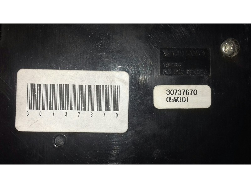Recambio de mando climatizador para volvo s40 berlina 2.4 kinetic referencia OEM IAM 30737670 05W301 PBTGF5