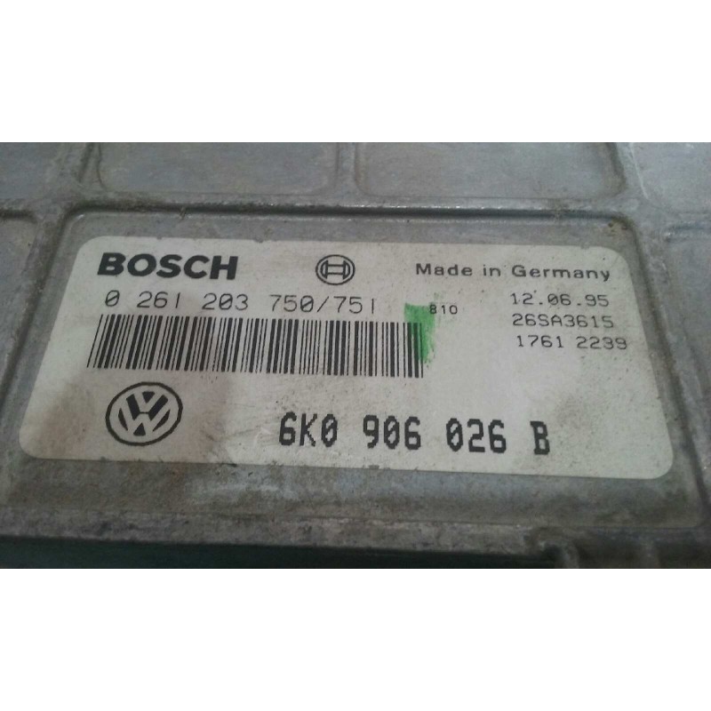 Recambio de centralita motor uce para seat cordoba berlina (6k2) 1.4 referencia OEM IAM 6K0906026B 0261203750 / 751 BOSCH