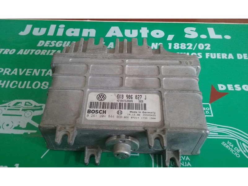 Recambio de centralita motor uce para seat ibiza (6k) 1.4 referencia OEM IAM 6K0906027J 0261204844 BOSCH