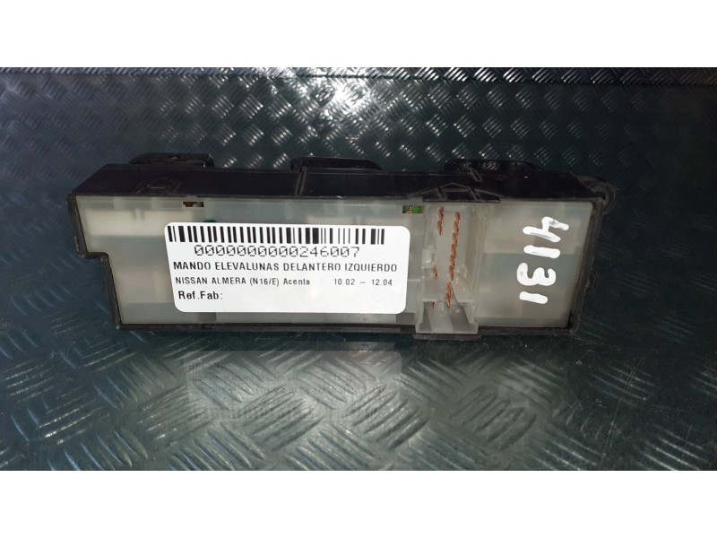 Recambio de mando elevalunas delantero izquierdo para nissan almera (n16/e) acenta referencia OEM IAM   