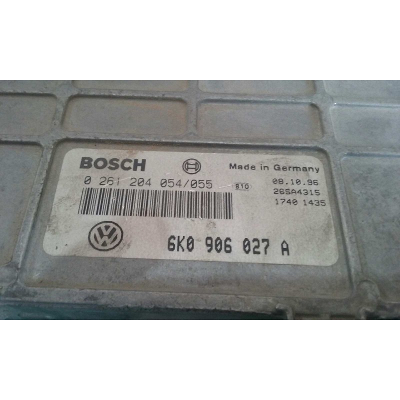 Recambio de centralita motor uce para seat ibiza (6k) 1.4 referencia OEM IAM 6K0906027A 0261204054/055 BOSCH Recambio de centralita motor uce para seat ibiza (6k) 1.4 referencia OEM IAM 6K0906027A 0261204054/055 BOSCH