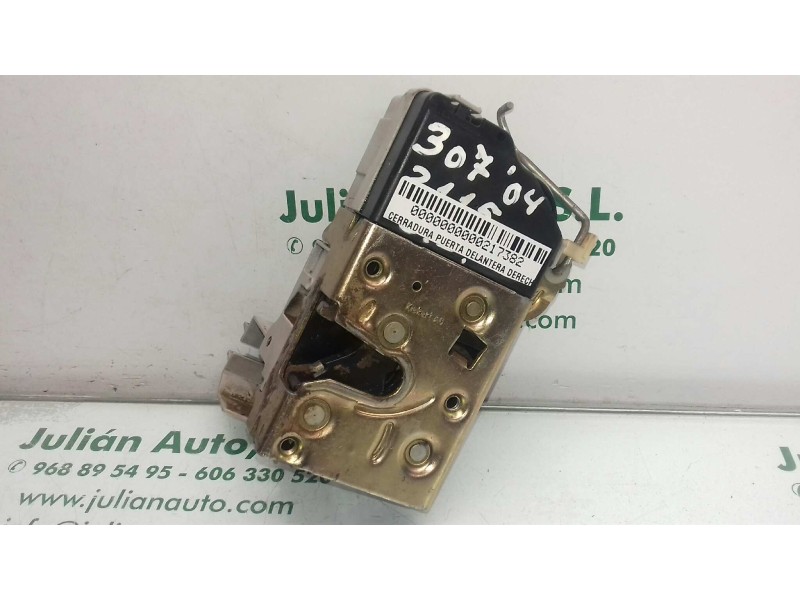 Recambio de cerradura puerta delantera derecha para peugeot 307 (s1) xt referencia OEM IAM  GRIS 6 PINES