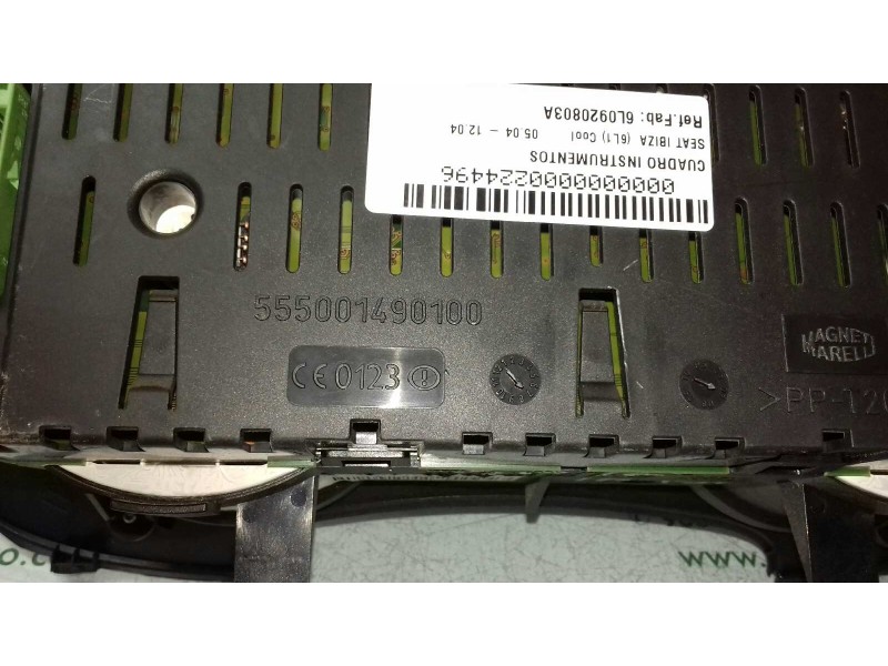 Recambio de cuadro instrumentos para seat ibiza (6l1) cool referencia OEM IAM 6L0920803A 503001594401 MAGNETI MARELLI