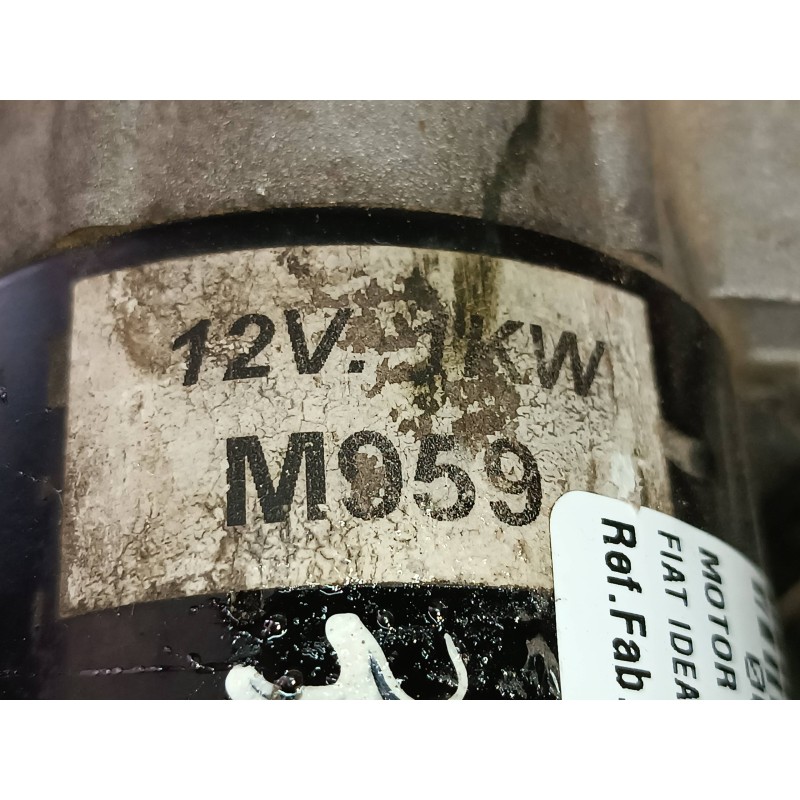 Recambio de motor arranque para fiat idea (135) 1.4 16v active (i+a) referencia OEM IAM M959  