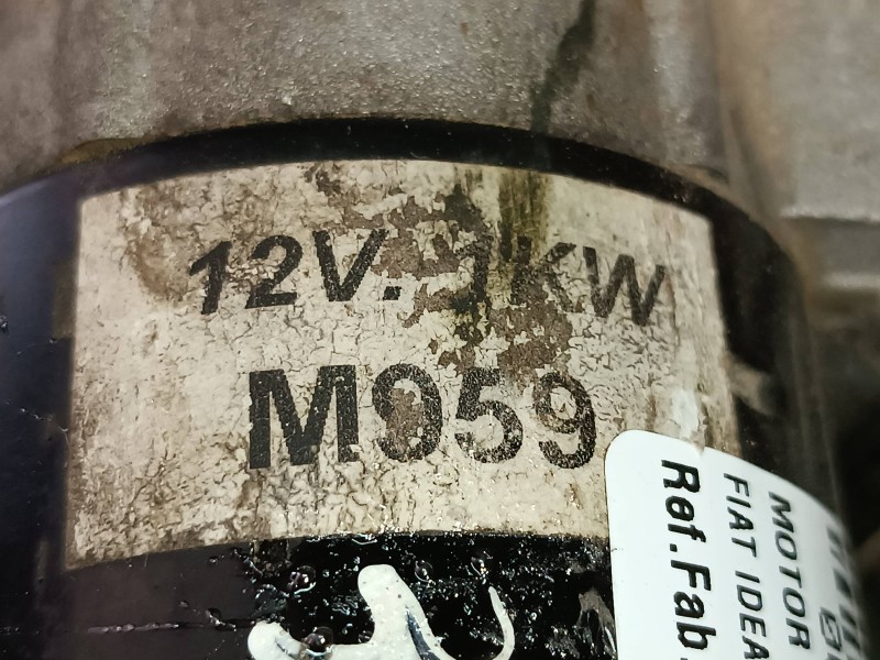 Recambio de motor arranque para fiat idea (135) 1.4 16v active (i+a) referencia OEM IAM M959  