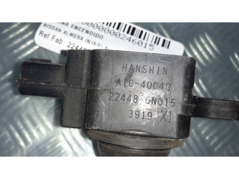Recambio de bobina encendido para nissan almera (n16/e) acenta referencia OEM IAM 224486N015  CONECTOR 3 PINES