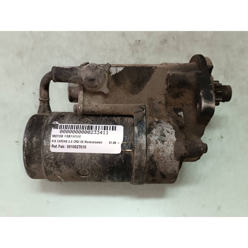 Recambio de motor arranque para kia carens 2.0 crdi ex monovolumen referencia OEM IAM 3610027010 031013190 DENSO