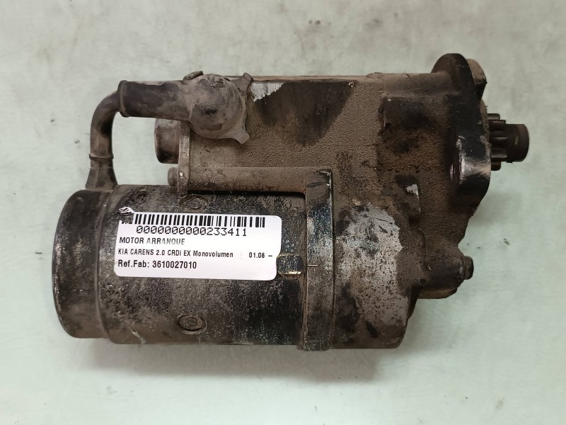Recambio de motor arranque para kia carens 2.0 crdi ex monovolumen referencia OEM IAM 3610027010 031013190 DENSO