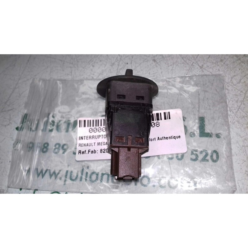 Recambio de interruptor para renault megane ii berlina 3p confort authentique referencia OEM IAM 8200169589B 2 PINES AIRBAG