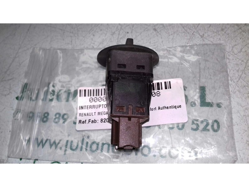 Recambio de interruptor para renault megane ii berlina 3p confort authentique referencia OEM IAM 8200169589B 2 PINES AIRBAG