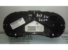 Recambio de cuadro instrumentos para peugeot 307 break / sw (s1) sw referencia OEM IAM 9636708880E05 21655303 8 X5 SAGEM 2