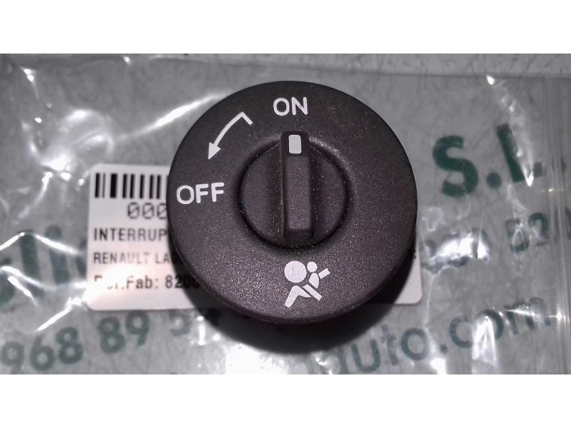 Recambio de interruptor para renault laguna ii (bg0) authentique referencia OEM IAM 8200169589B 2 PINES AIRBAG