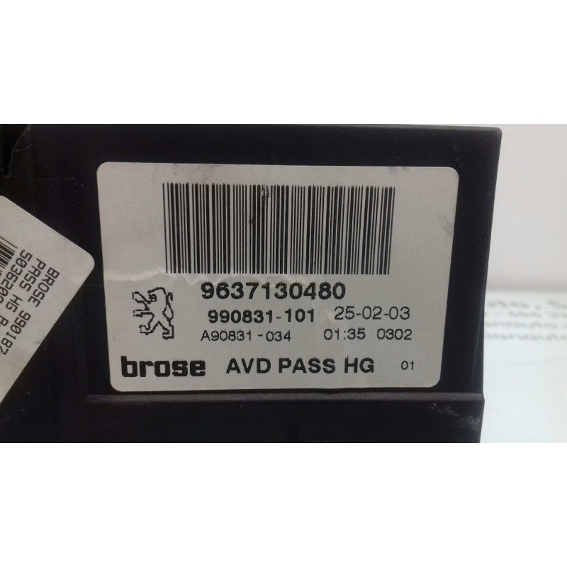 Recambio de motor elevalunas delantero derecho para peugeot 307 break / sw (s1) sw referencia OEM IAM 9637130480 0130821766 
