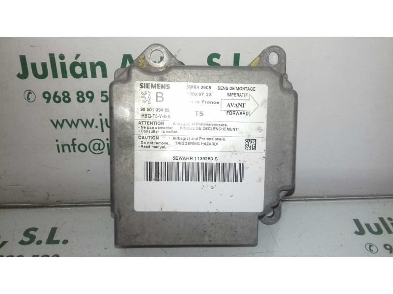 Recambio de centralita airbag para peugeot 307 break / sw (s1) sw referencia OEM IAM 9650109480 5WK42908 SIEMENS