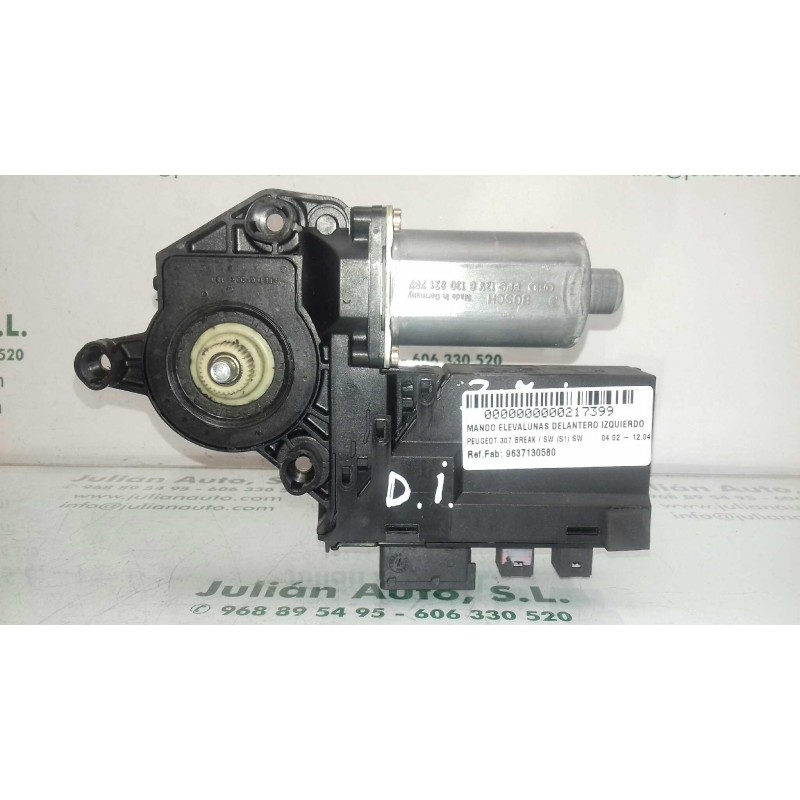 Recambio de motor elevalunas delantero izquierdo para peugeot 307 break / sw (s1) sw referencia OEM IAM 9637130580 0130821767 