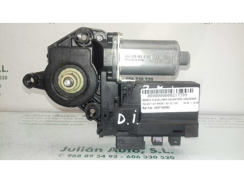 Recambio de motor elevalunas delantero izquierdo para peugeot 307 break / sw (s1) sw referencia OEM IAM 9637130580 0130821767 