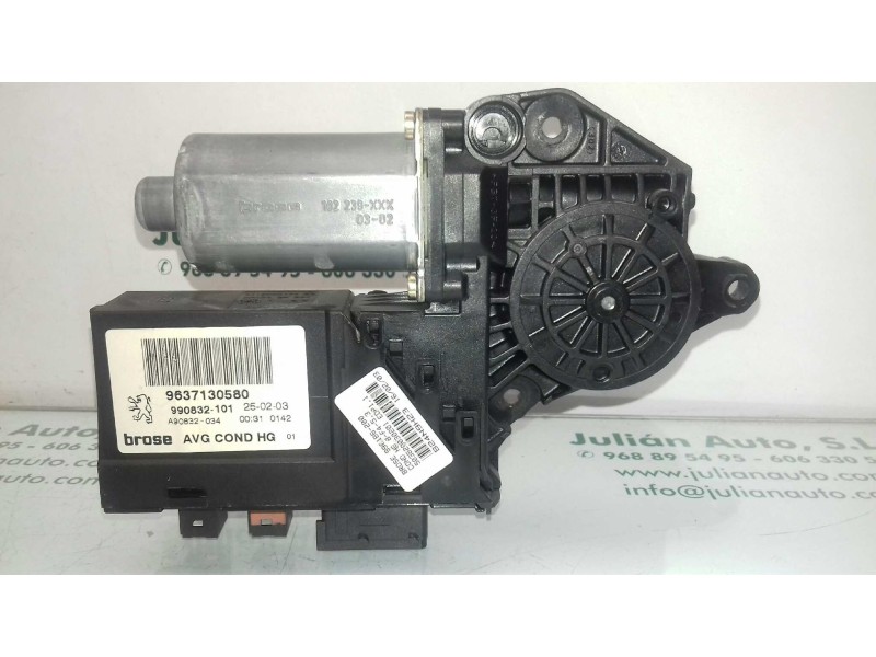 Recambio de motor elevalunas delantero izquierdo para peugeot 307 break / sw (s1) sw referencia OEM IAM 9637130580 0130821767 