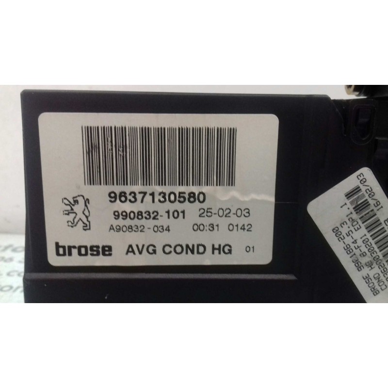Recambio de motor elevalunas delantero izquierdo para peugeot 307 break / sw (s1) sw referencia OEM IAM 9637130580 0130821767 