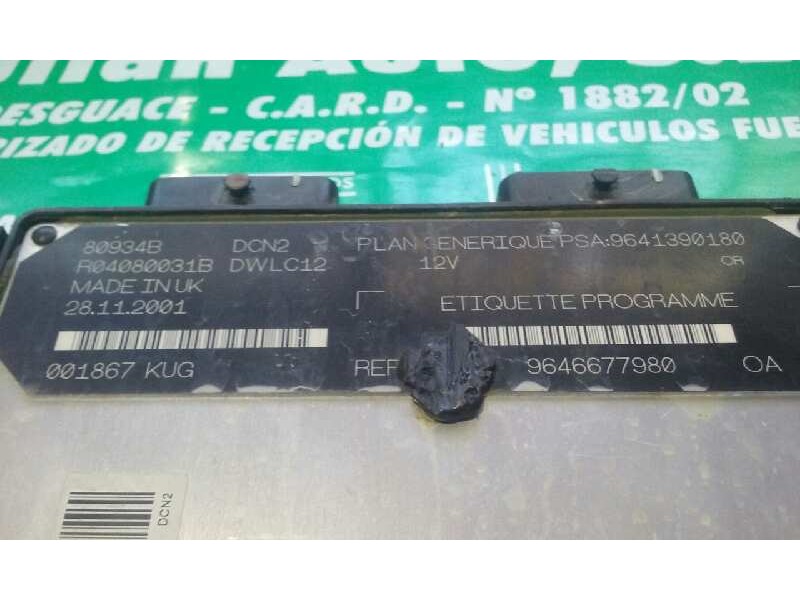 Recambio de centralita motor uce para citroen xsara break 1.9 d premier referencia OEM IAM 9641390180 R04080031B KIT - LUCAS