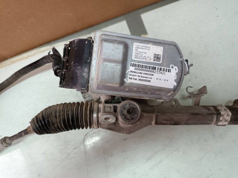 Recambio de cremallera direccion para peugeot 308 business line referencia OEM IAM 9822255380 F80000241900 ELECTRICA
