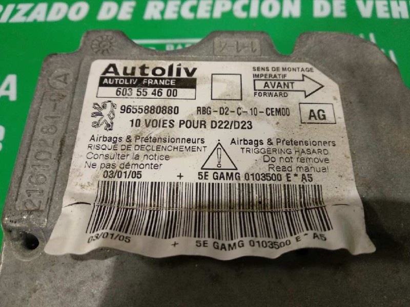 Recambio de centralita airbag para peugeot 407 st confort referencia OEM IAM 9655880880 603554600 AUTOLIV