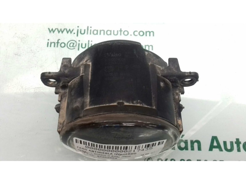 Recambio de faro antiniebla izquierdo para renault scenic ii authentique referencia OEM IAM 89202504 VALEO 2 PINES