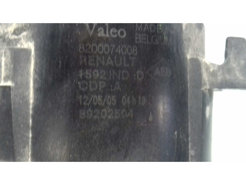 Recambio de faro antiniebla izquierdo para renault scenic ii authentique referencia OEM IAM 89202504 VALEO 2 PINES