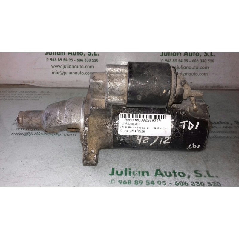 Recambio de motor arranque para audi a6 berlina (4b2) 2.5 tdi referencia OEM IAM 059911023H 0001109021 BOSCH