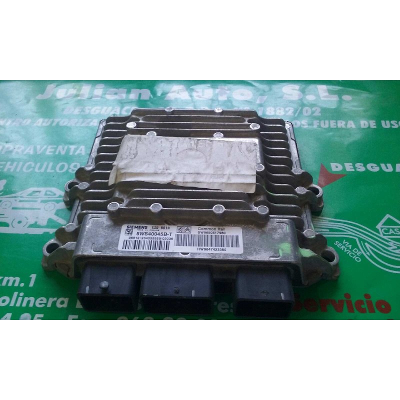 Recambio de centralita motor uce para peugeot 307 (s1) xr referencia OEM IAM 9650517980 5WS40045B-T SIEMENS