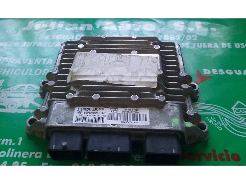 Recambio de centralita motor uce para peugeot 307 (s1) xr referencia OEM IAM 9650517980 5WS40045B-T SIEMENS