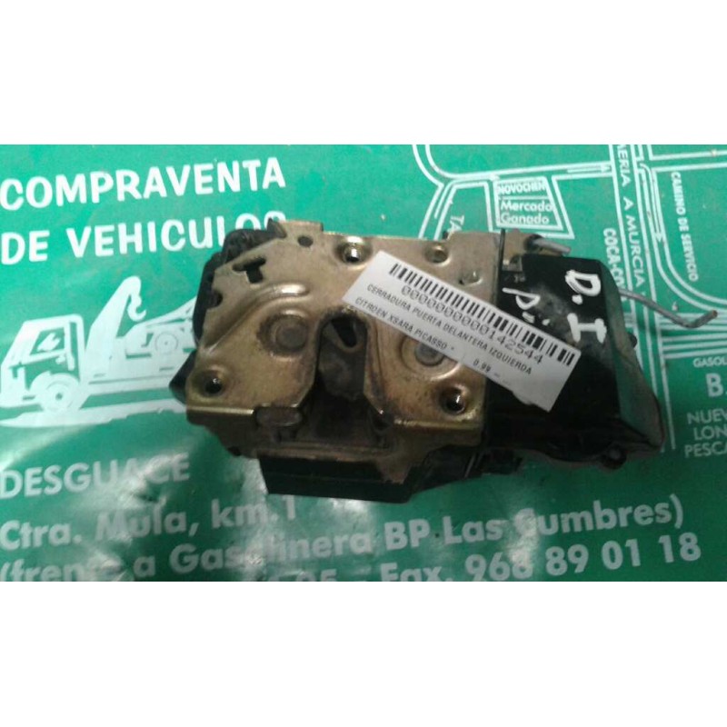 Recambio de cerradura puerta delantera izquierda para citroen xsara picasso referencia OEM IAM 6PINES 6 PINES GRIS