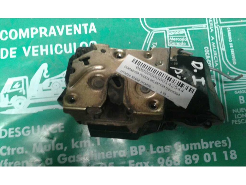Recambio de cerradura puerta delantera izquierda para citroen xsara picasso referencia OEM IAM 6PINES 6 PINES GRIS