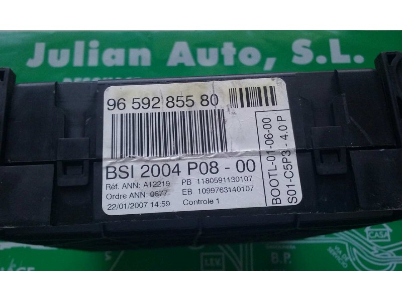 Recambio de centralita motor uce para citroen c4 berlina collection referencia OEM IAM 9663394580 0261201609 KIT - BOSCH