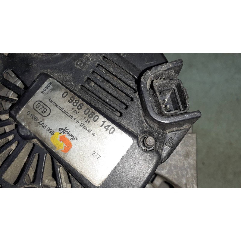 Recambio de alternador para renault clio ii fase ii (b/cb0) campus referencia OEM IAM 0986080140 BOSCH 110A