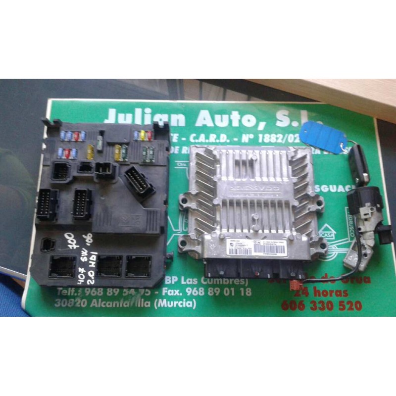 Recambio de centralita motor uce para peugeot 407 sw premium referencia OEM IAM 9663606780 9655534080 KIT - SIEMENS - VDO