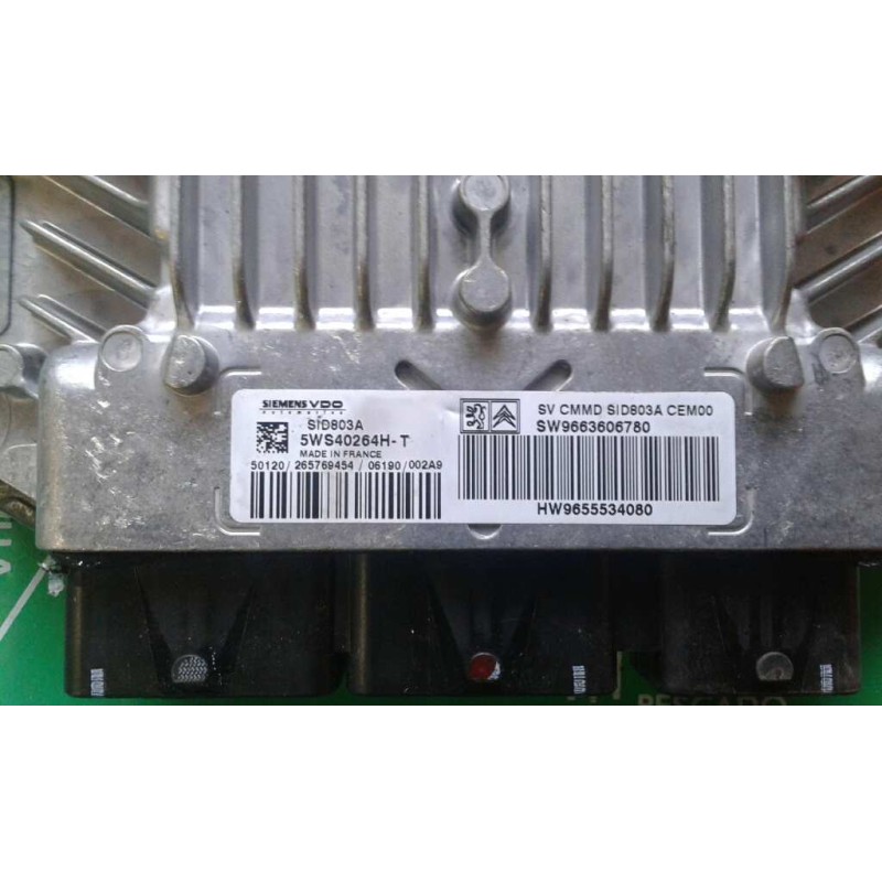 Recambio de centralita motor uce para peugeot 407 sw premium referencia OEM IAM 9663606780 9655534080 KIT - SIEMENS - VDO