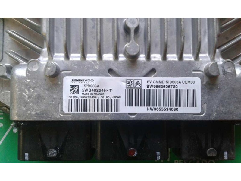 Recambio de centralita motor uce para peugeot 407 sw premium referencia OEM IAM 9663606780 9655534080 KIT - SIEMENS - VDO