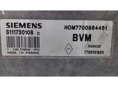 Recambio de centralita motor uce para renault laguna (b56) 1.9 dti rt referencia OEM IAM S111730108C 7700864451 7700101920 2